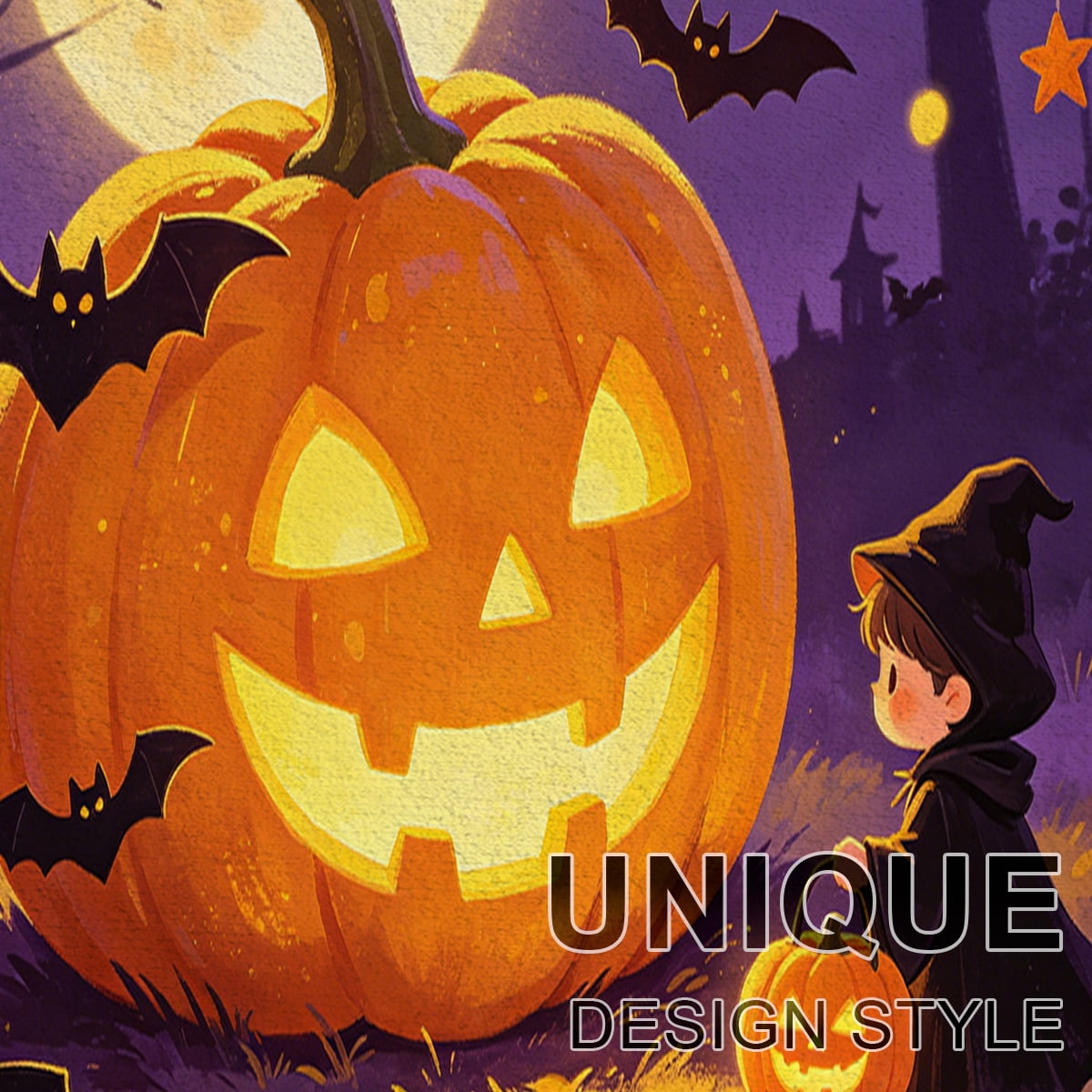 YIMEIS Halloween Pumpkin Lantern 3Pcs Flannel Mat & Kitchen Rugs Set,16''×24'' 20''×30'' 17''×47'' Inches,Soft Non-slip for Home Bathroom