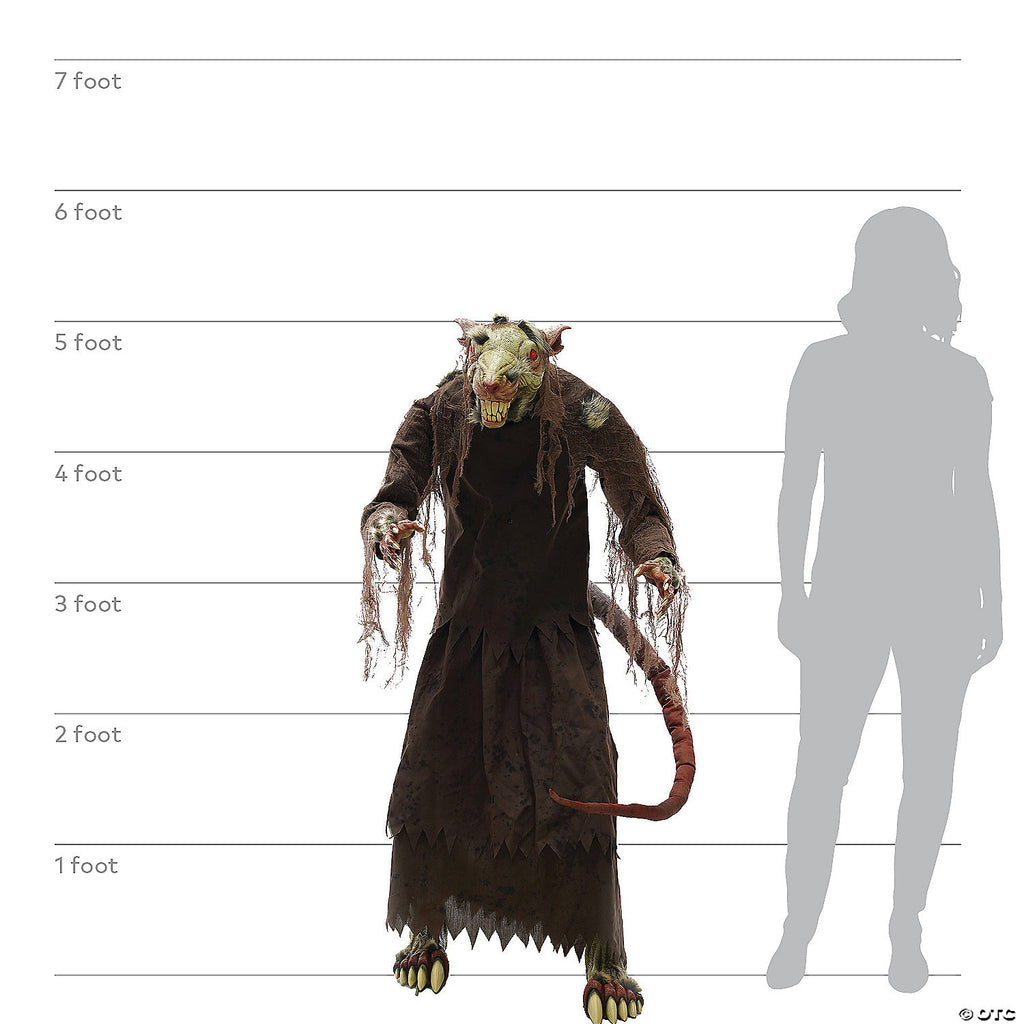 Morris Costumes - 60\ Mangey Rat Animated Prop - One Size