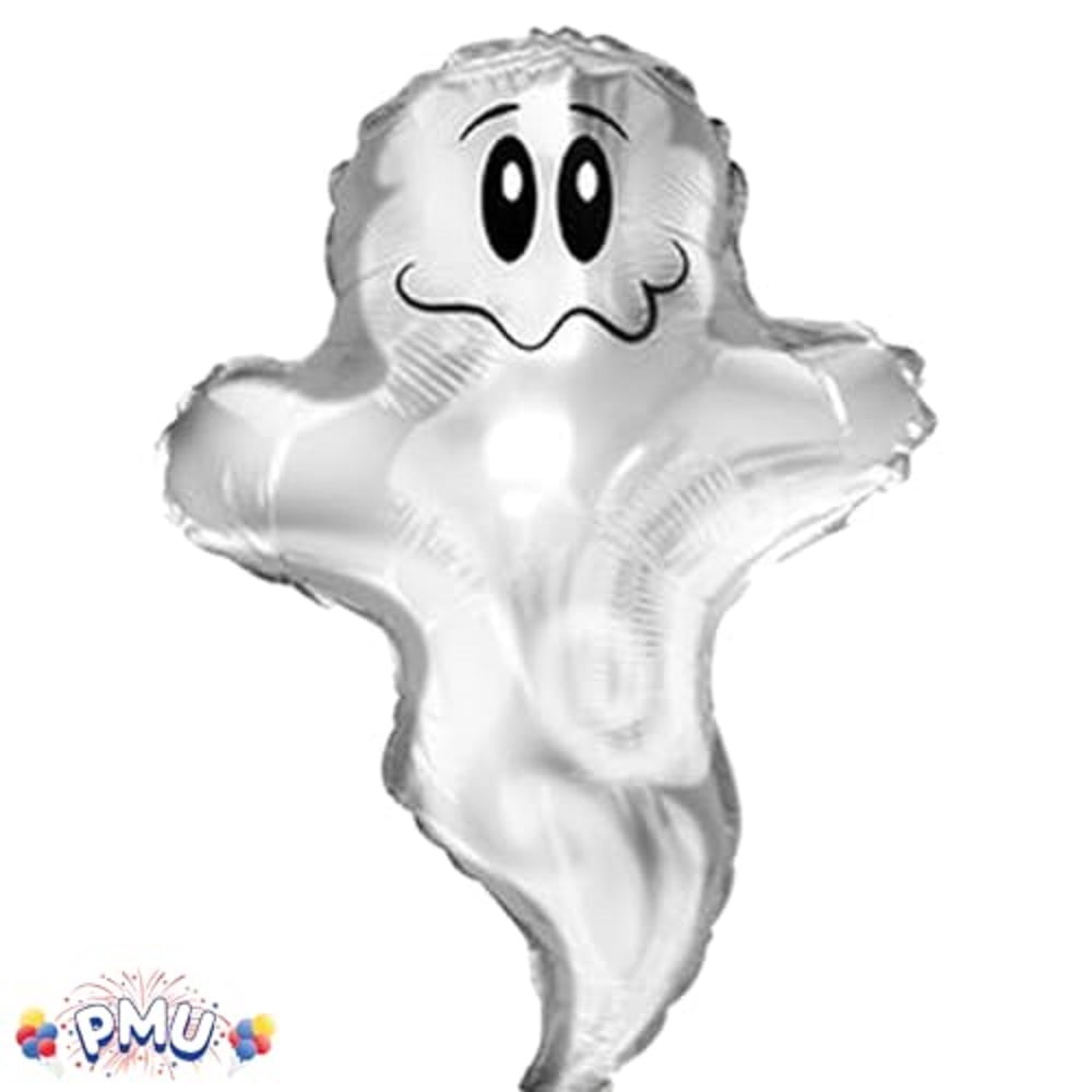 PMU Halloween Flying Ghost 24 Inch Mylar-Foil Balloon (10/pkg) Pkg/1