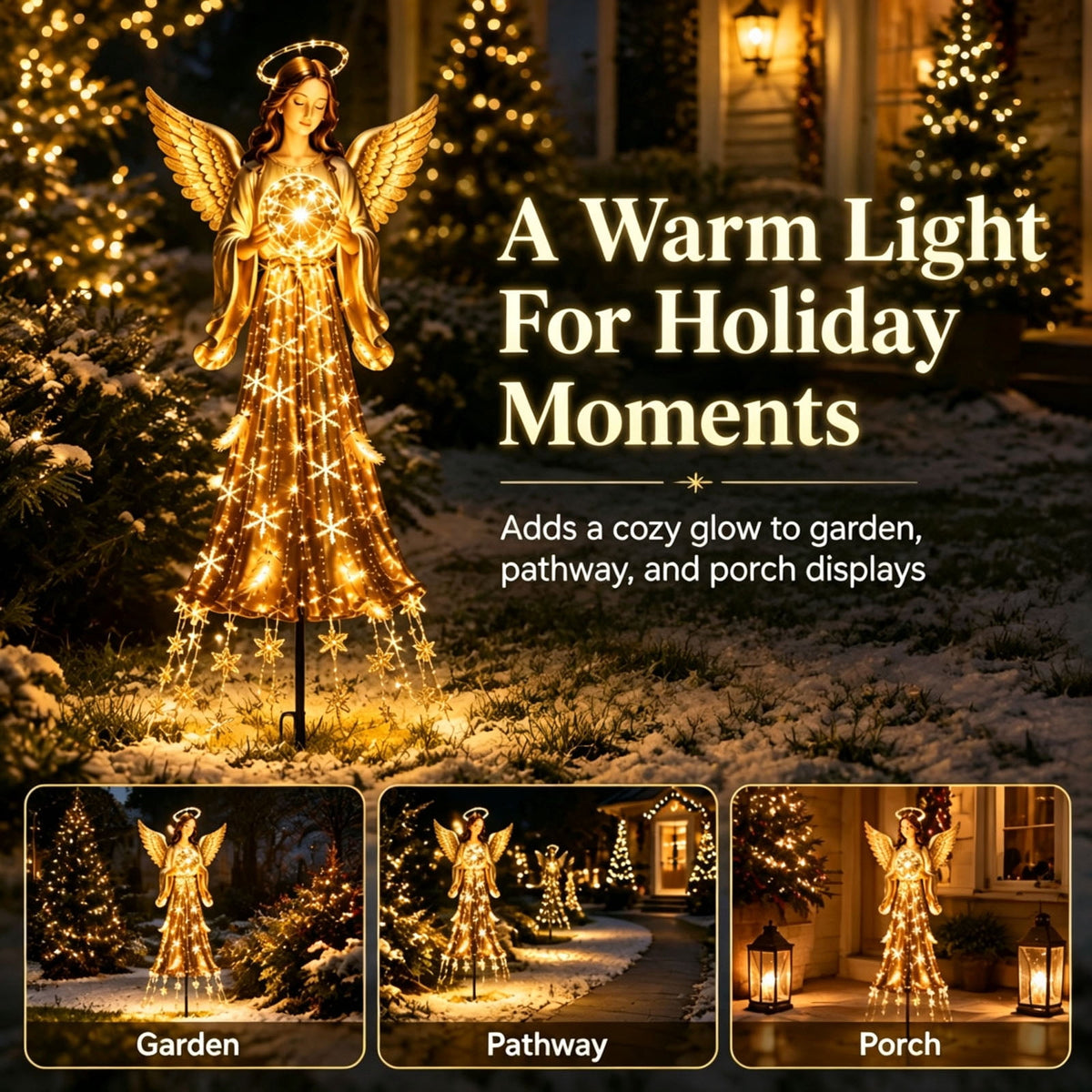 Stijggn Witch Hat Lights Halloween Glowing Lights, Waterproof Hanging Witch Hat Decorations, Warm Light Festival Ornaments for Indoor Outdoor Yard Garden Party Halloween Decor