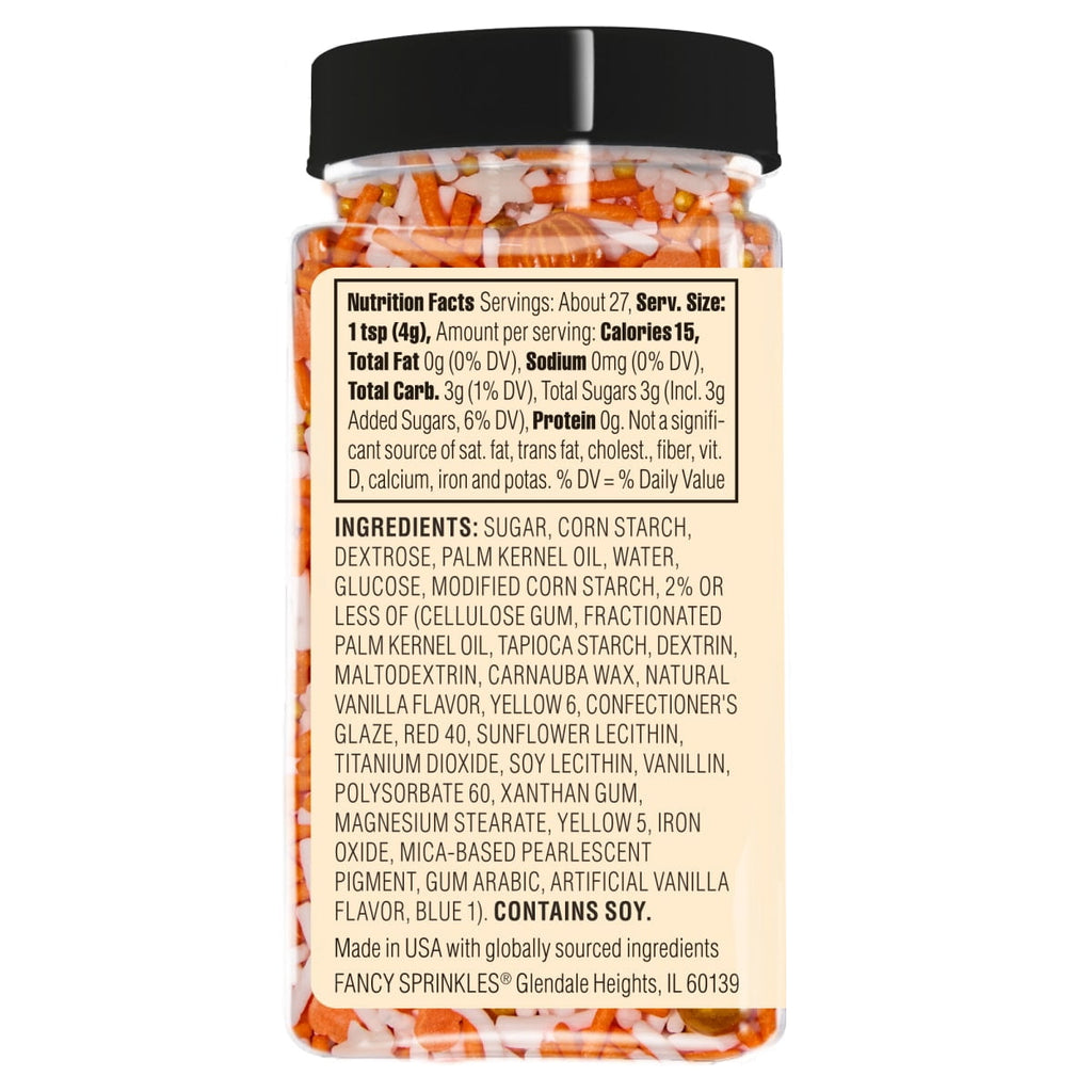 Fancy Sprinkles Harvest Glow Dessert Sprinkles, 3.8 oz
