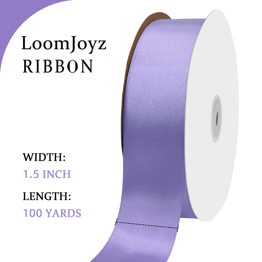 THEGLY 1.5 inch x 100 Yard Red Satin Ribbon Perfect for Gift Wrapping, Crafts, Christmas, Hair Styling, Invitation Decor & More