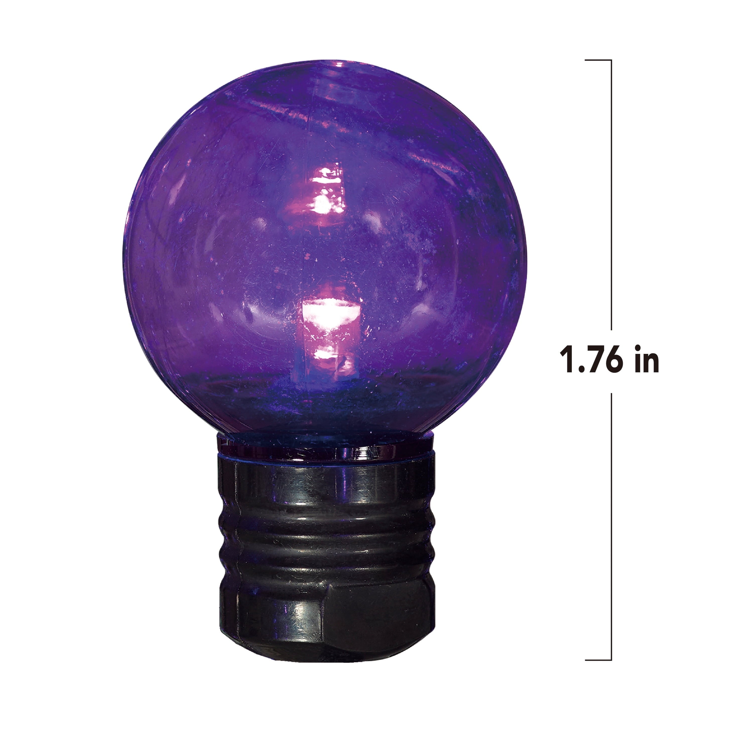 Indoor/Outdoor 70-Count LED G30 Globe String Lights, Multicolor, 21', Halloween by Way To Celebrate