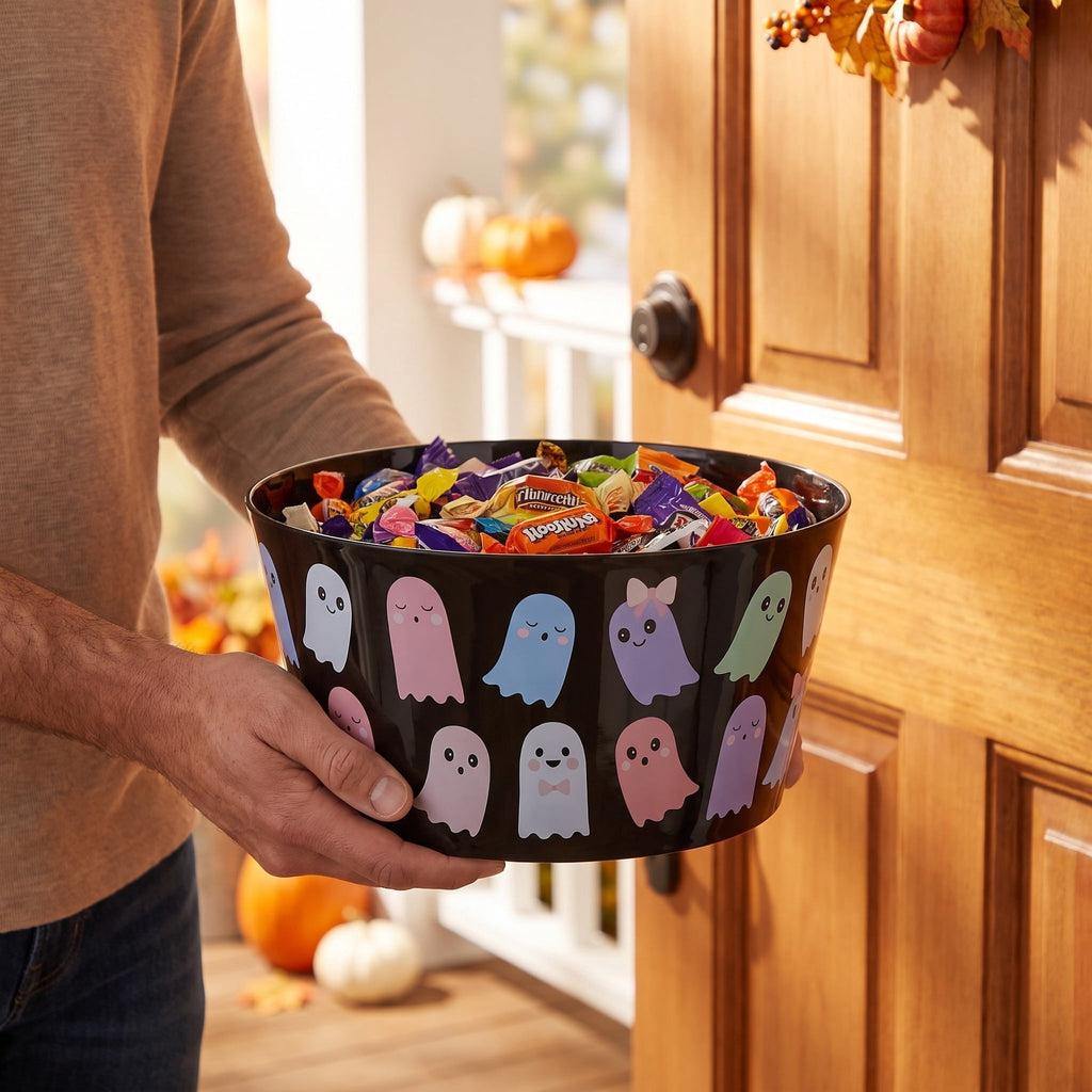 Plastic Ghosts Serving Bowl, Multicolor, 11", Halloween by Way To Celebrate