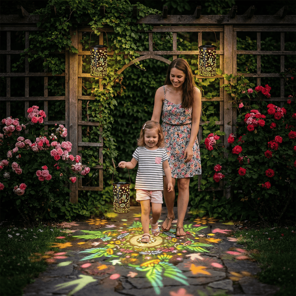 Colorful Solar Lanterns IP65 Outdoor Waterproof, Mother's Day Gifts for Women Mom Grandma - LED Colorful Sunflower Solar Lights Metal Hanging Lantern for Patio Yard Porch