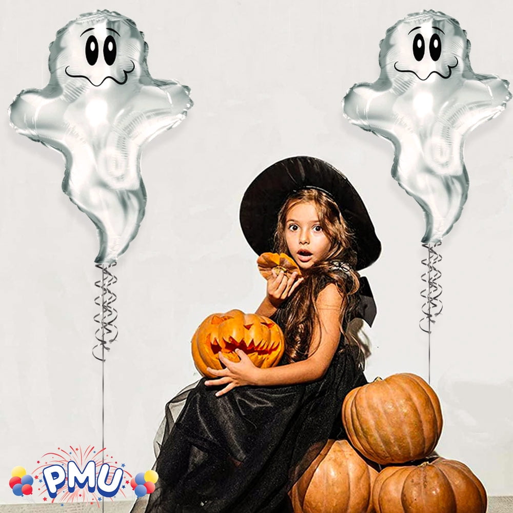 PMU Halloween Flying Ghost 24 Inch Mylar-Foil Balloon (10/pkg) Pkg/1