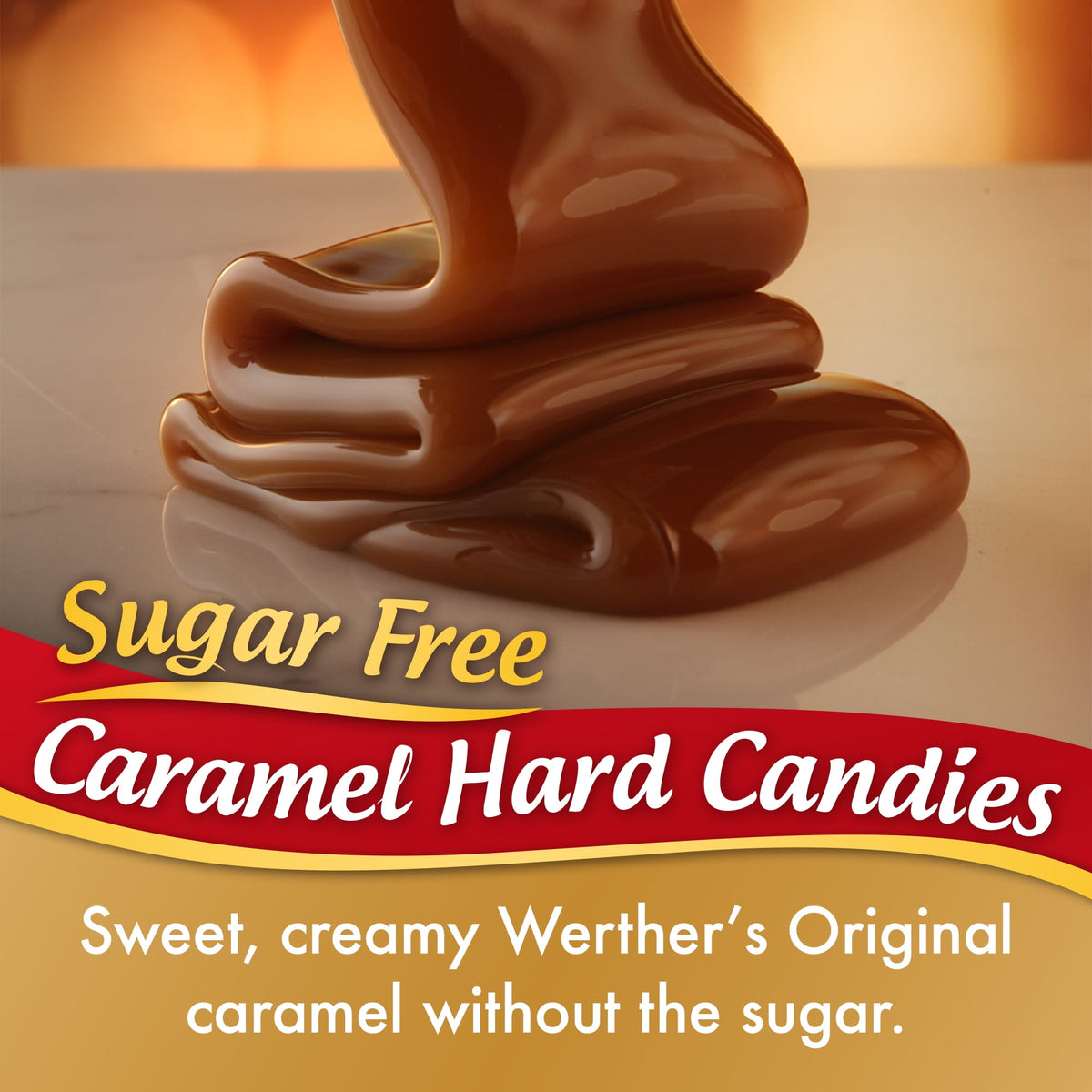 Werther's Original Sugar Free Caramel Apple Hard Candies, Limited Edition Fall Harvest, 5 oz Bag