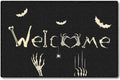 ASKETAM Halloween Doormat Indoor/Outdoor Non-Slip Carpet 19.5" x 31.3" (Skeleton Bat)