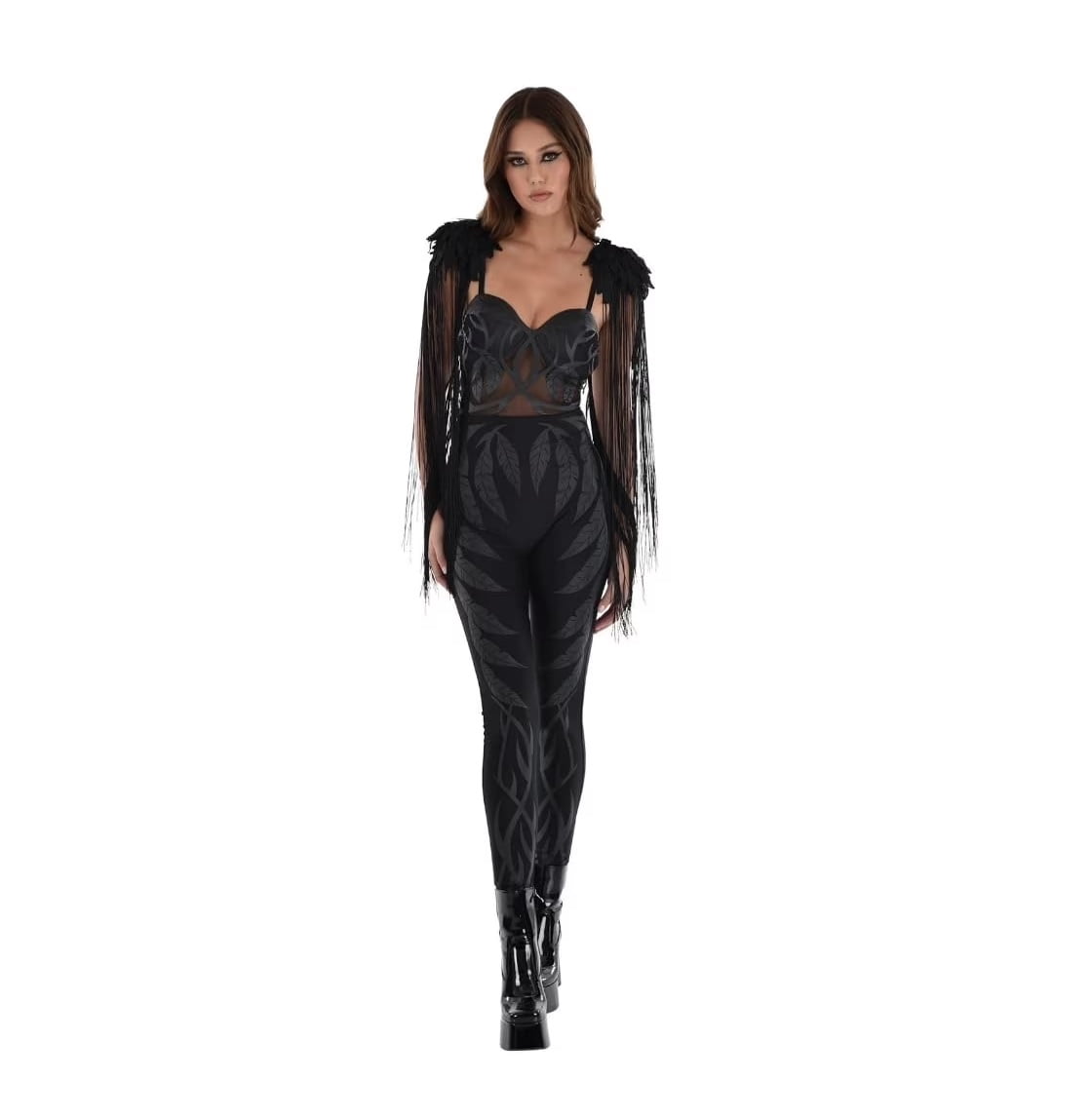 Amscan Dark Angel Deluxe Costume Women's Small (2-4)