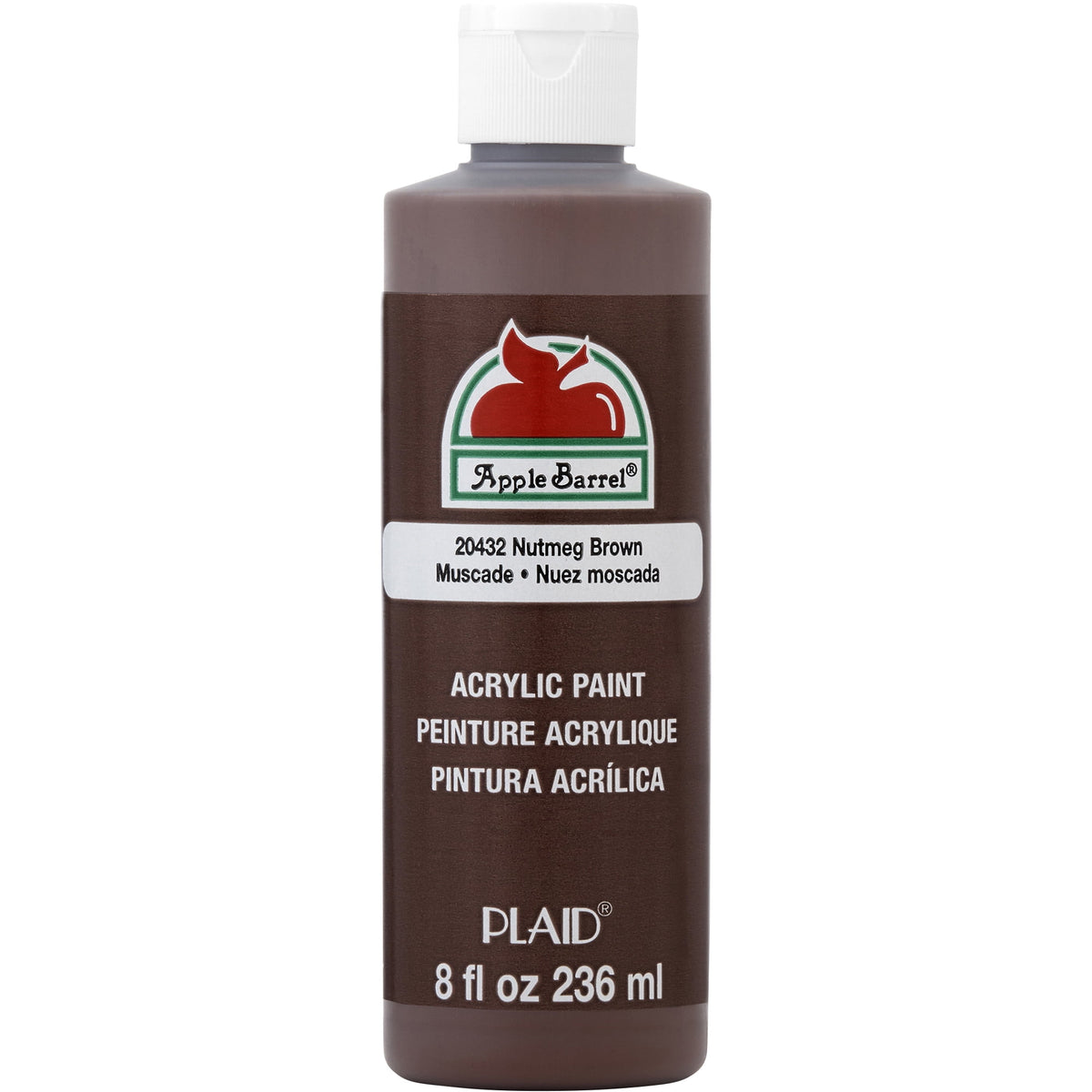 Apple Barrel Acrylic Craft Paint, Matte Finish, White, 8 fl oz