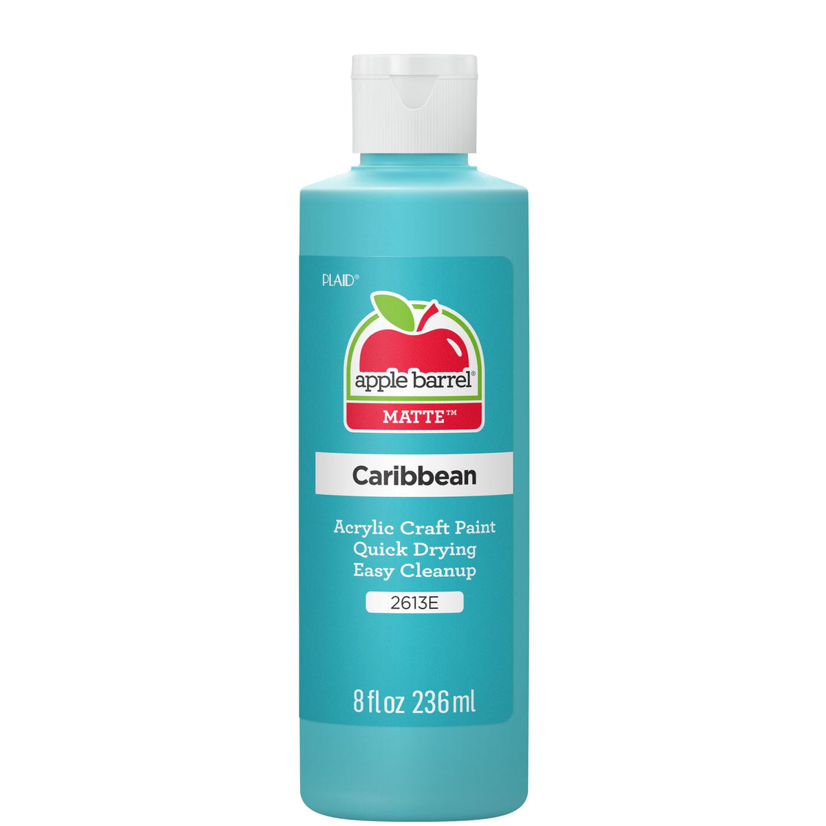 Apple Barrel Acrylic Craft Paint, Matte Finish, White, 8 fl oz