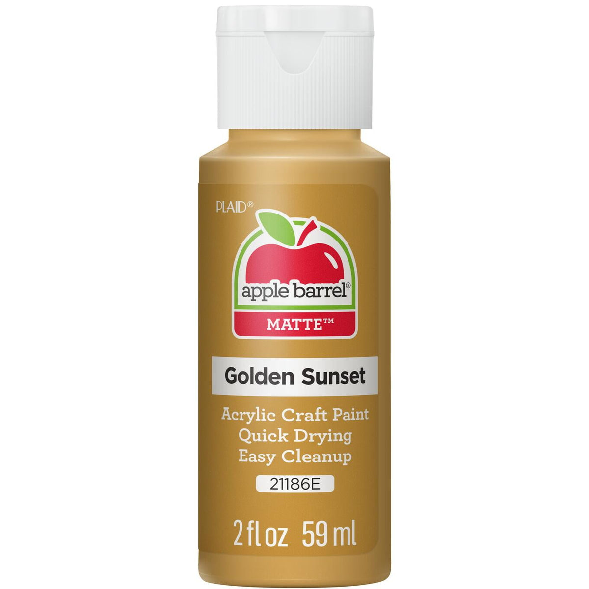 Apple Barrel Acrylic Craft Paint, Matte Finish, Pumpkin Orange, 2 fl oz