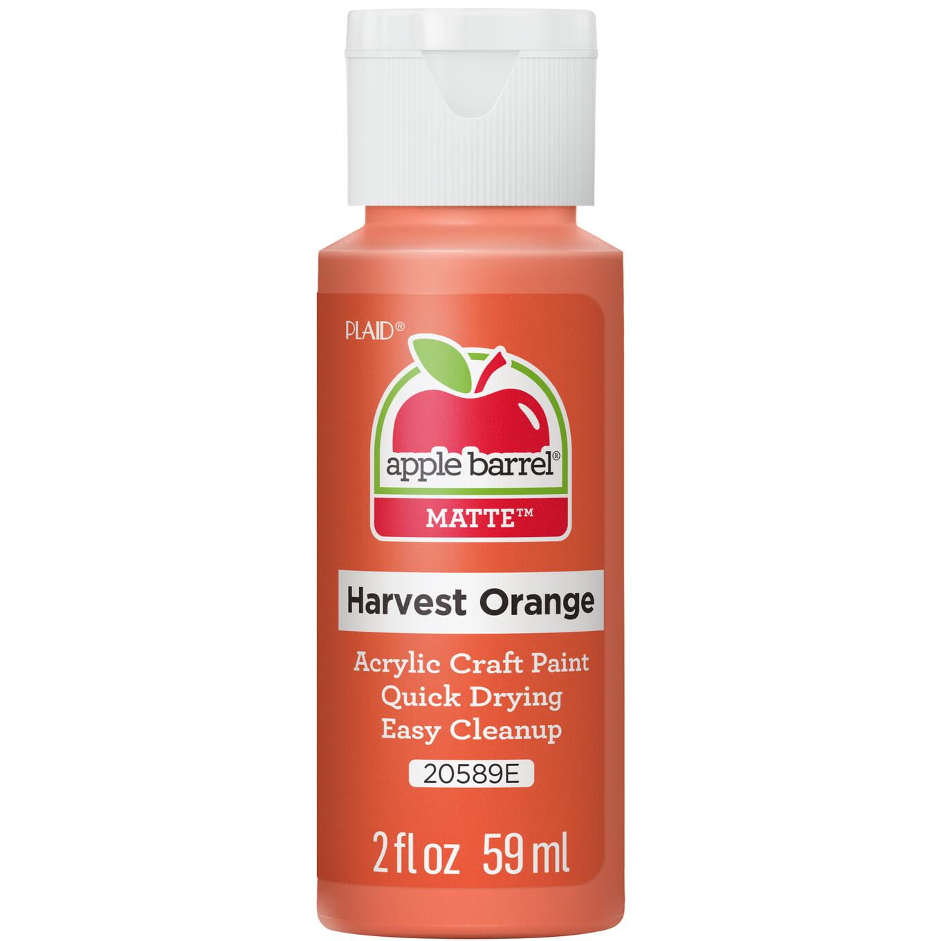 Apple Barrel Acrylic Craft Paint, Matte Finish, Pumpkin Orange, 2 fl oz
