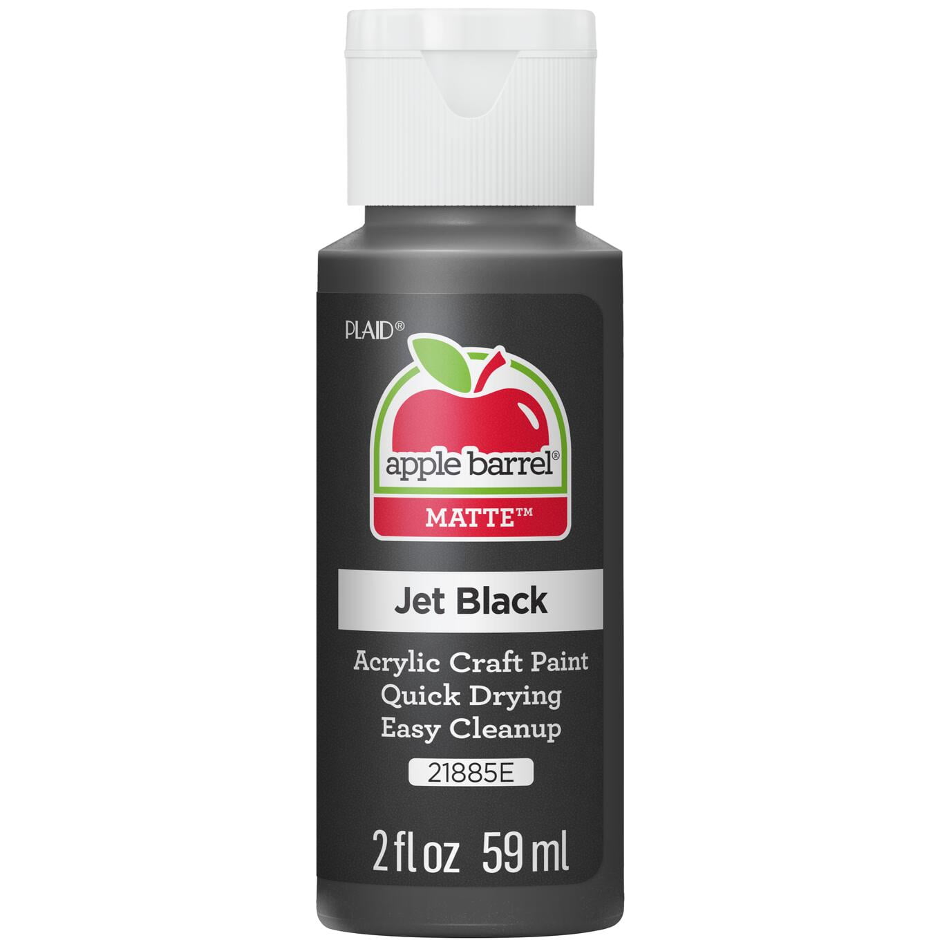 Apple Barrel Acrylic Craft Paint, Matte Finish, Snow White, 2 fl oz