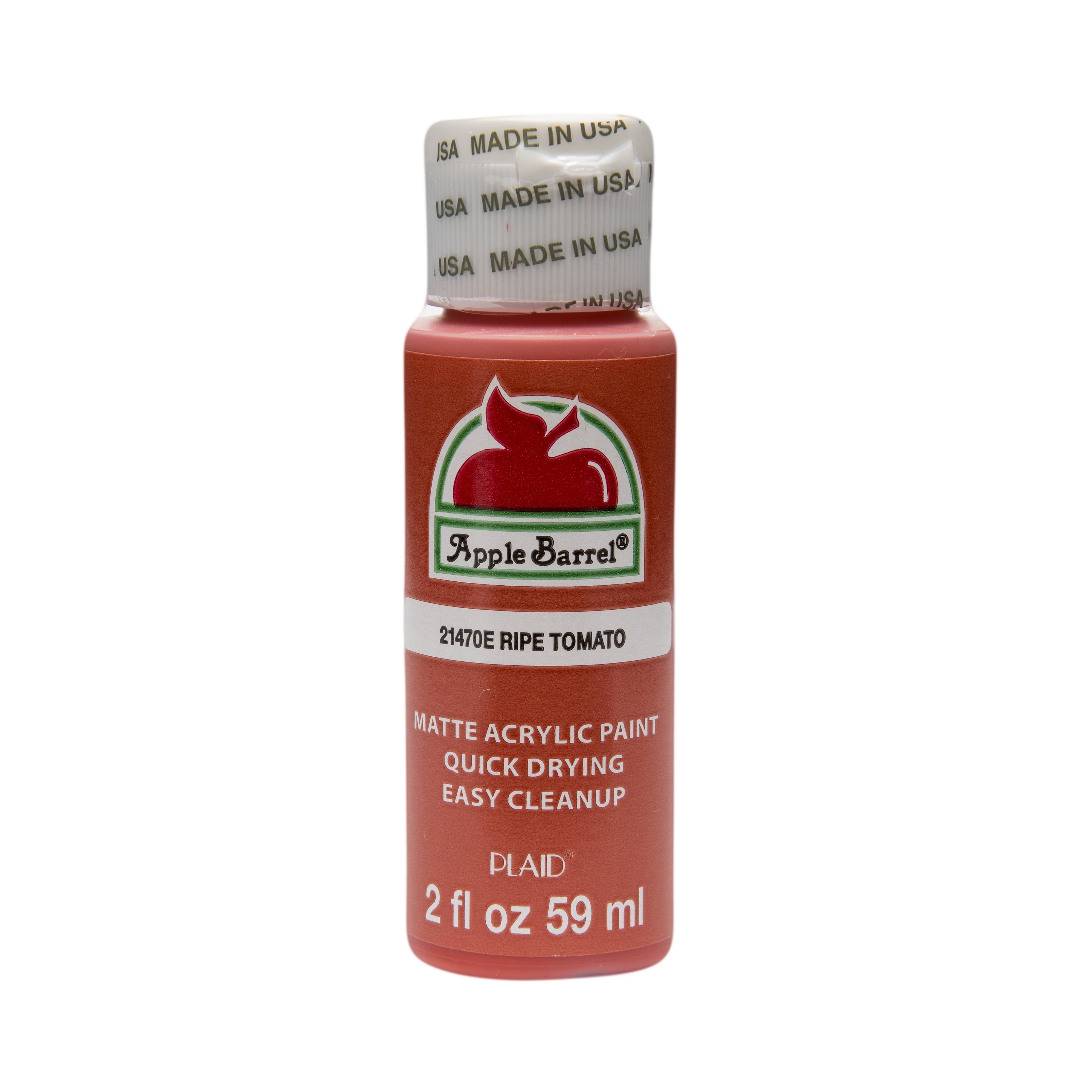 Apple Barrel Acrylic Craft Paint, Matte Finish, Pumpkin Orange, 2 fl oz