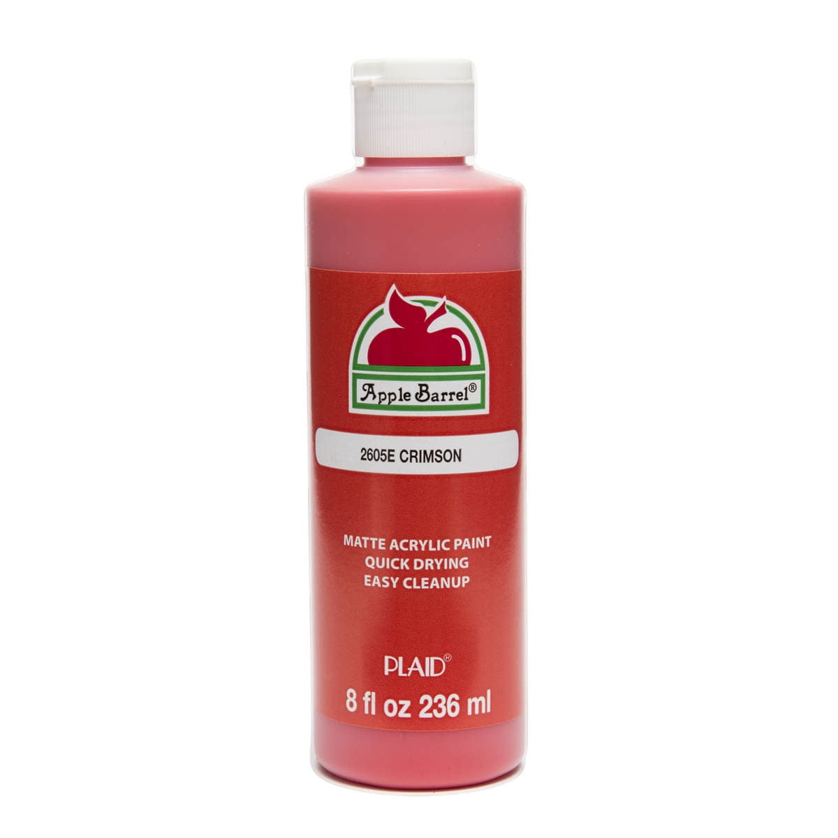 Apple Barrel Acrylic Craft Paint, Matte Finish, White, 8 fl oz