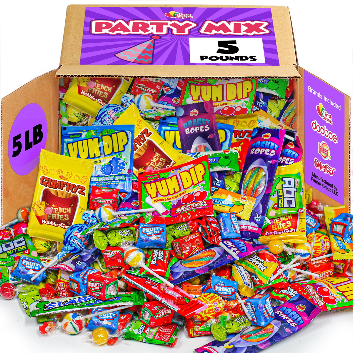A Great Surprise Assorted Candy Mix, 2.2 lb Bulk Individually Wrapped Candy Variety Pack for Gifting, Candy Bowls, Piñatas, Party Favors & Goodie Bags