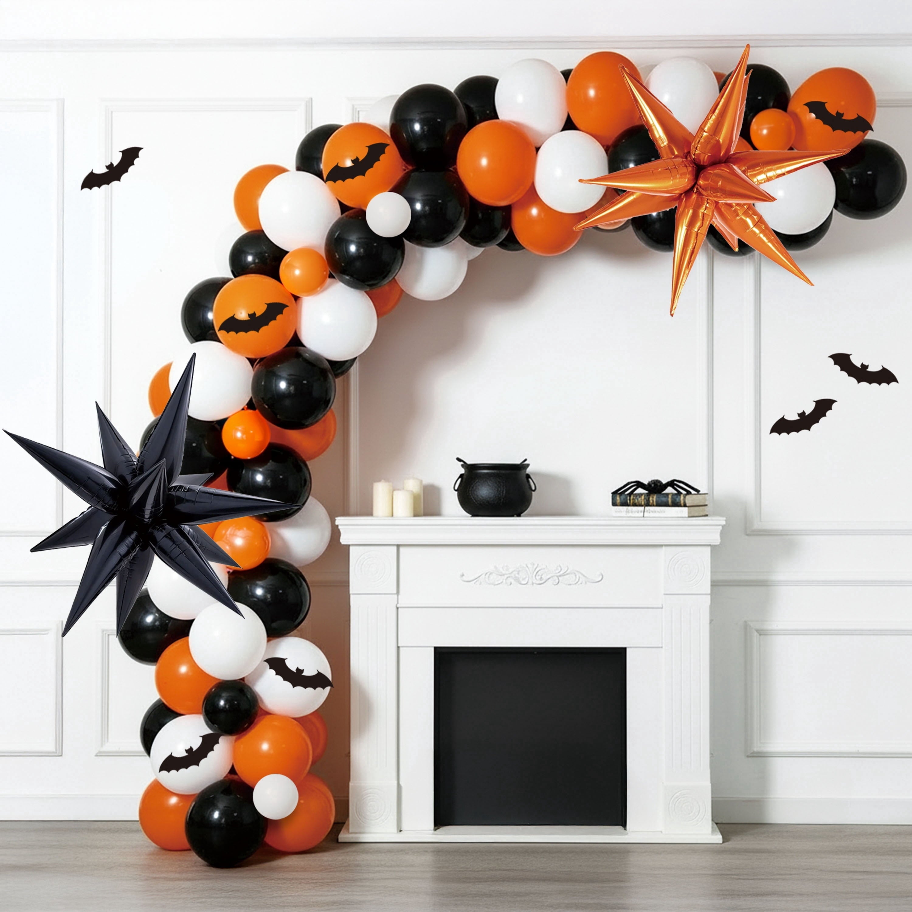 Balloon Arch Kit, Orange/Black/White, Halloween by Way To Celebrate