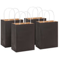 Hallmark Small Halloween Gift Bags (Solid Black) Set of 4, 4 Count