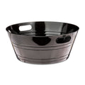 Way To Celebrate Black Plastic Party Tub with Handles, 17.6 in, 420 oz