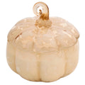 Better Homes & Gardens 2-Wick 18 oz White Tortoiseshell Glass Pumpkin Jar Candle, Pumpkin Snickerdoodle Swirl