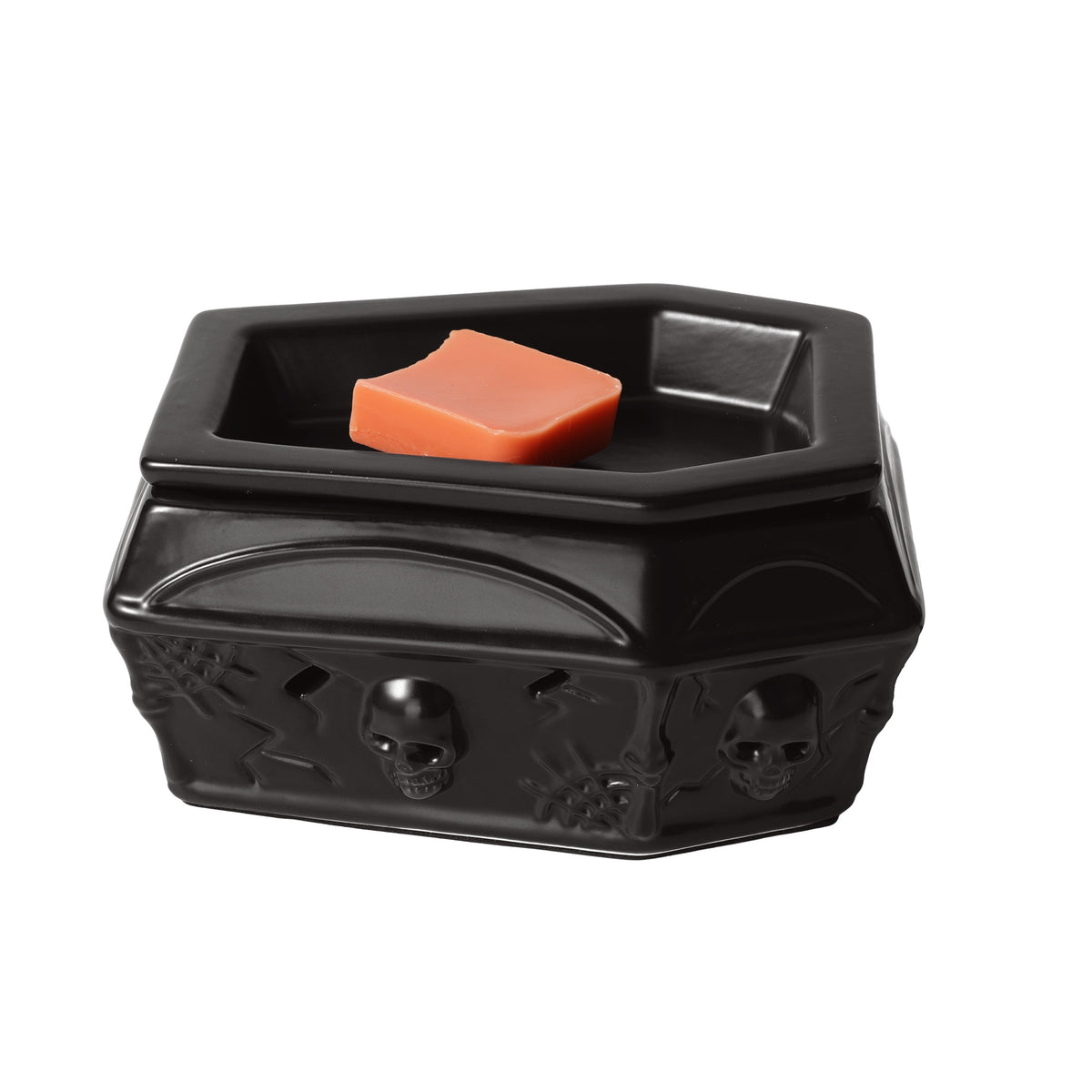 Better Homes & Gardens Halloween Ceramic Electric Plug-in Wax Melt Warmer with Farm Apple Pumpkin Wax Melts, Spooky Ghost