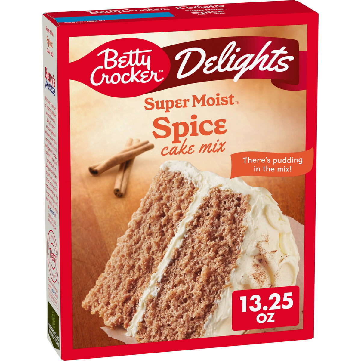 Betty Crocker Delights Super Moist, Spice, Cake Mix, 13.25 oz