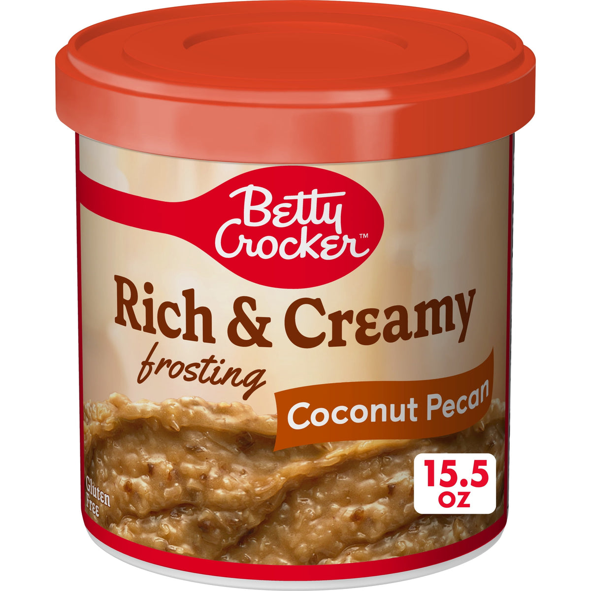 Betty Crocker Rich and Creamy Coconut Pecan Frosting, Gluten Free, 15.5 oz