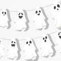 Big Dot of Happiness Spooky Ghost Garland Banner, Halloween Party Decorations Backdrop, 30 Feet of Cord, 15 Paper Ghost Shapes