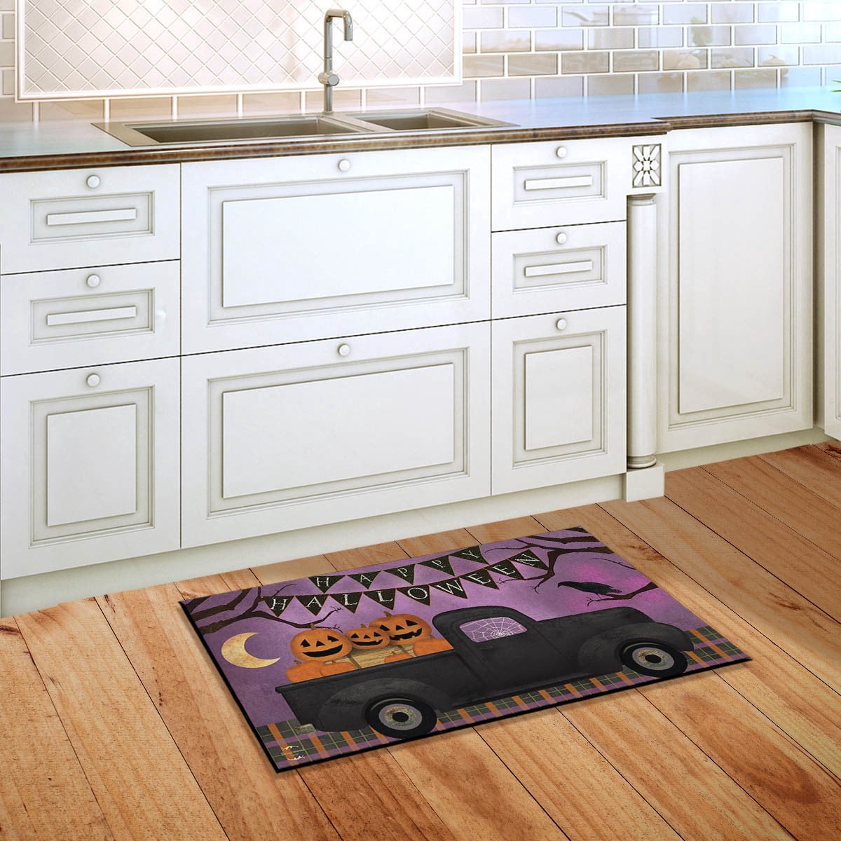 Briarwood Lane Doormat 30x18 Indoor Outdoor Halloween Truck Primitive For Halloween Doormat