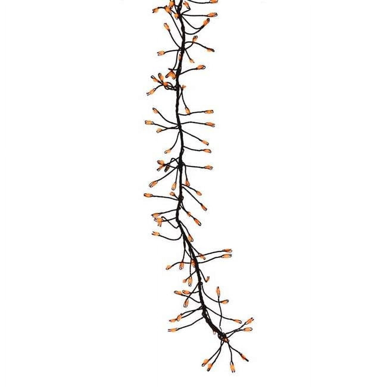 Celebrations 9086902 LED Connectable Big Seed Cluster Halloween Lights, Orange - 250 Count
