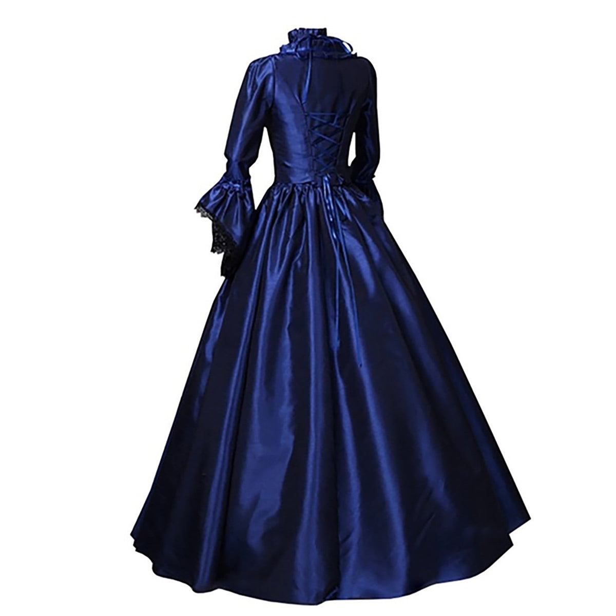 LYXSSBYX Maxi Dresses for Women Women's Long Sleeve Neck Dress Floor Length Cosplay Dress Plus Size Dress