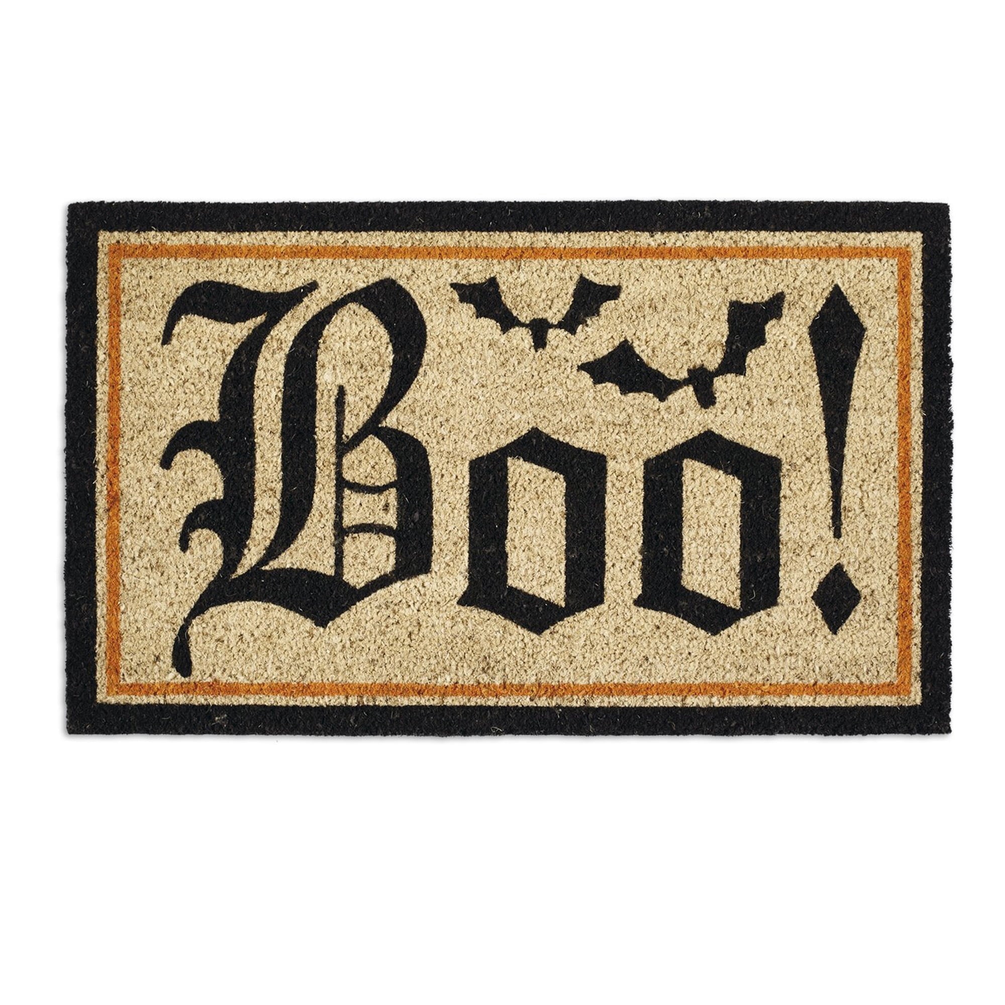 DII Decorative Halloween Welcome Doormat, Front Door Décor, 17x29", Jack-O-Lantern