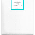 Fat Quarter 100% Cotton Hexagon, White, 18"x 21" for Quilting & Sewing, 1 Each