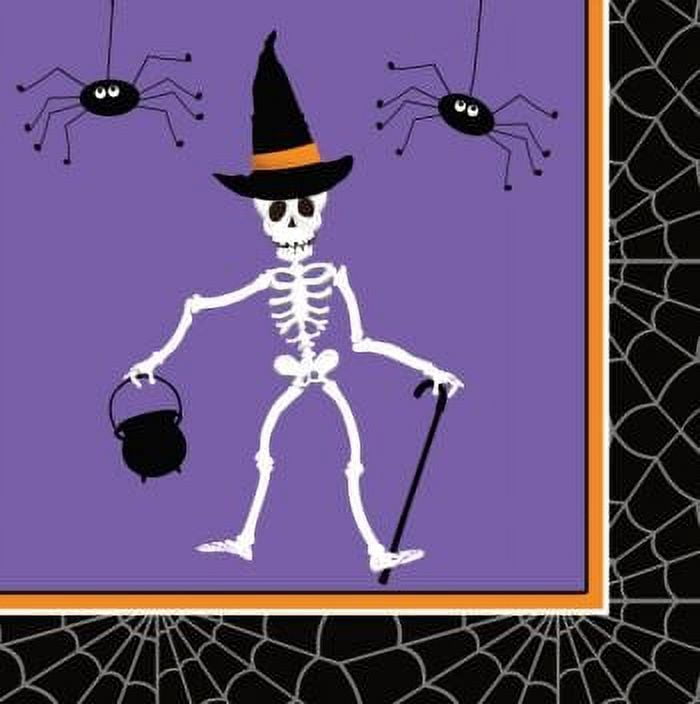 Creative Converting Halloween Dancing Skeletons Beverage Napkins 18 Pack