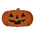 DII Decorative Halloween Welcome Doormat, Front Door Décor, 17x29", Jack-O-Lantern