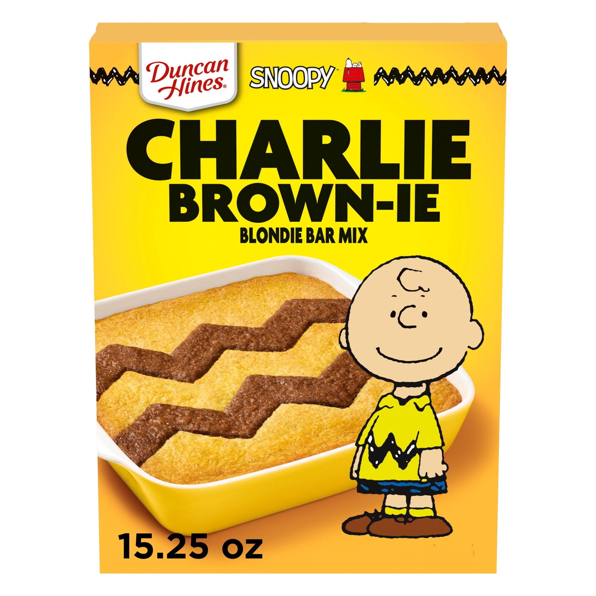 DUNCAN HINES PEANUTS CHARLIE BROWN-IE BLONDIE BAR 15.25OZ