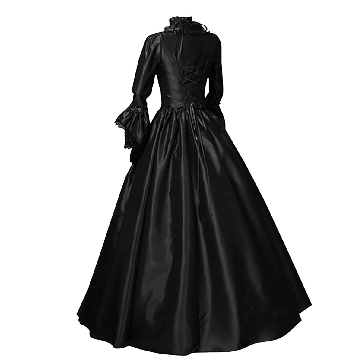 LYXSSBYX Maxi Dresses for Women Women's Long Sleeve Neck Dress Floor Length Cosplay Dress Plus Size Dress