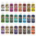 DecoArt Crafter’s Acrylic Paint Set, 24 Pieces, Essential Colors, 2 fl oz Each