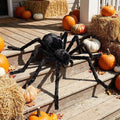 Diceymbol Halloween Animated Crawling Spider Sound Activated Light Up Floor Prop with Creepy Sounds for Party Bar Display 9 Inch