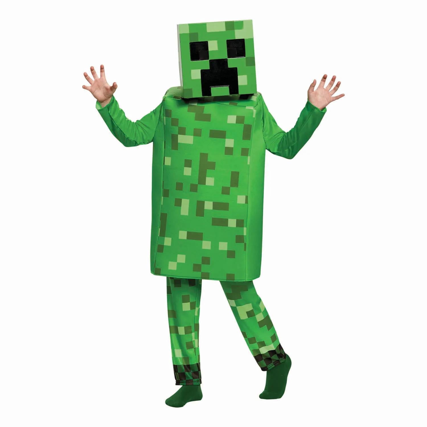 Disguise Boys' Deluxe Minecraft Creeper Costume - Size 10-12