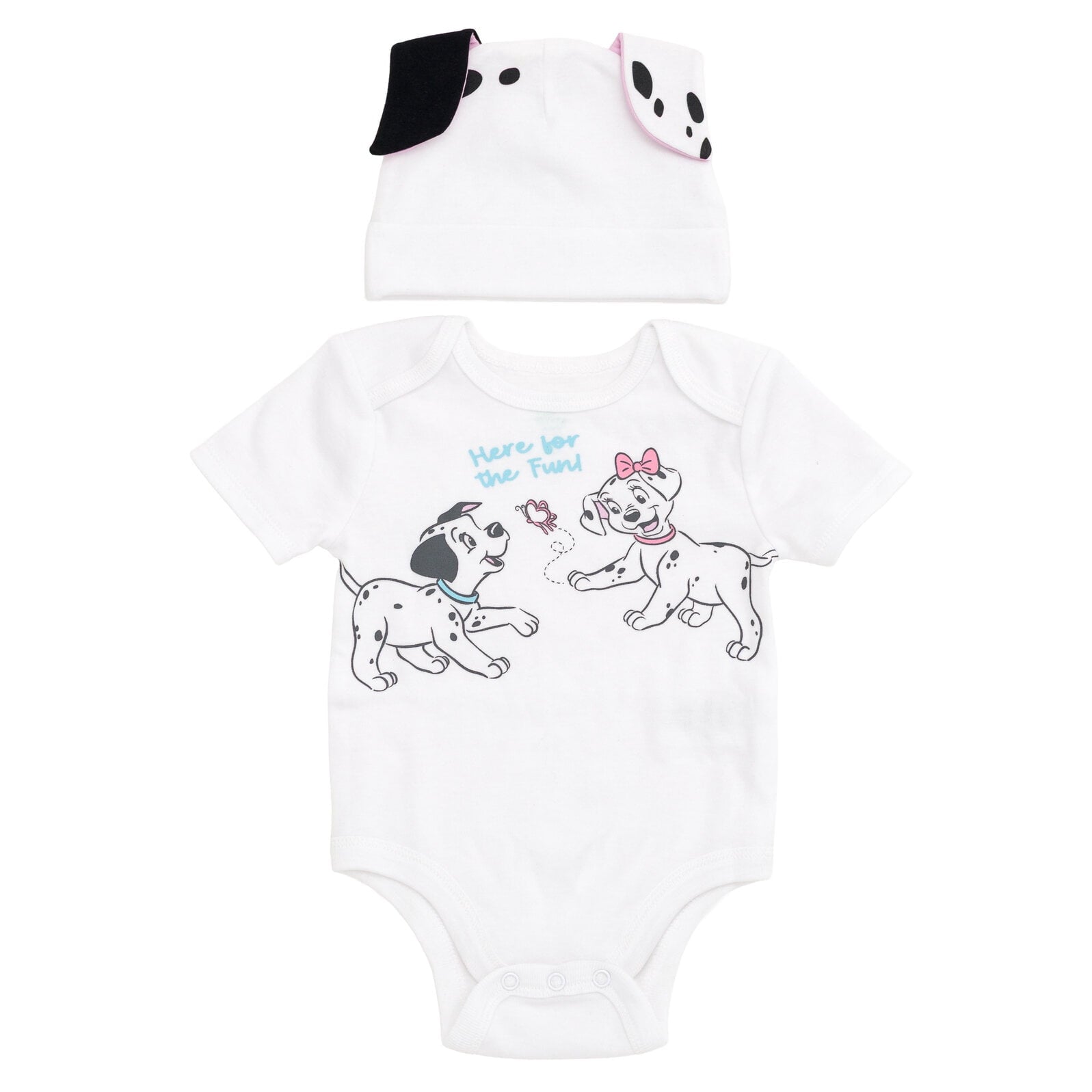 Disney Winnie the Pooh Baby Boy or Girl 2-Piece Cosplay Bodysuit and Hat Set Light Blue Eeyore