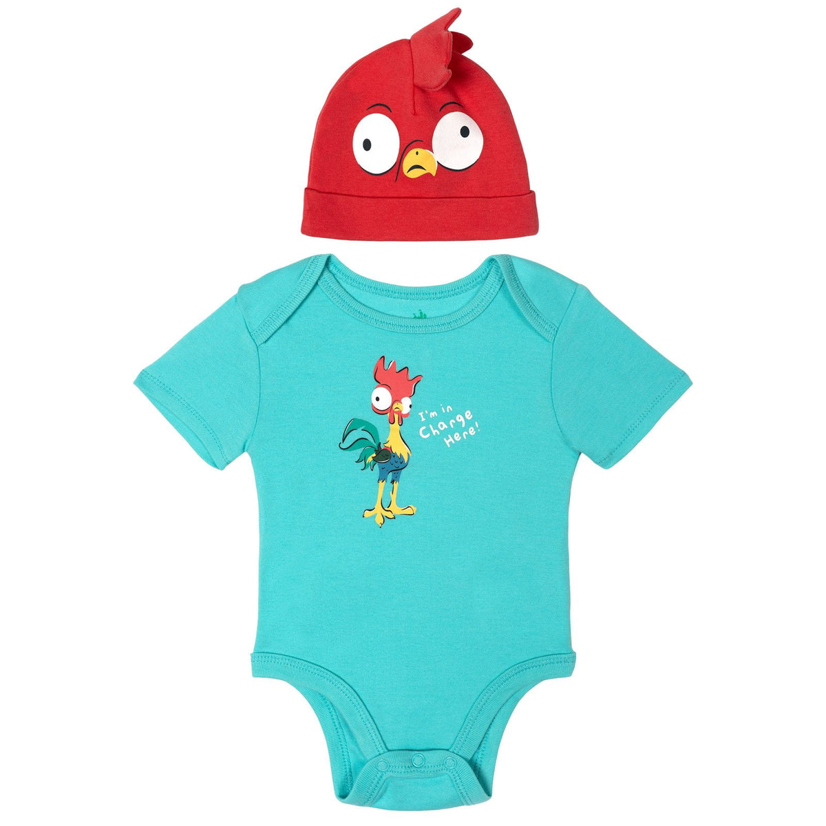 Disney Winnie the Pooh Baby Boy or Girl 2-Piece Cosplay Bodysuit and Hat Set Light Blue Eeyore