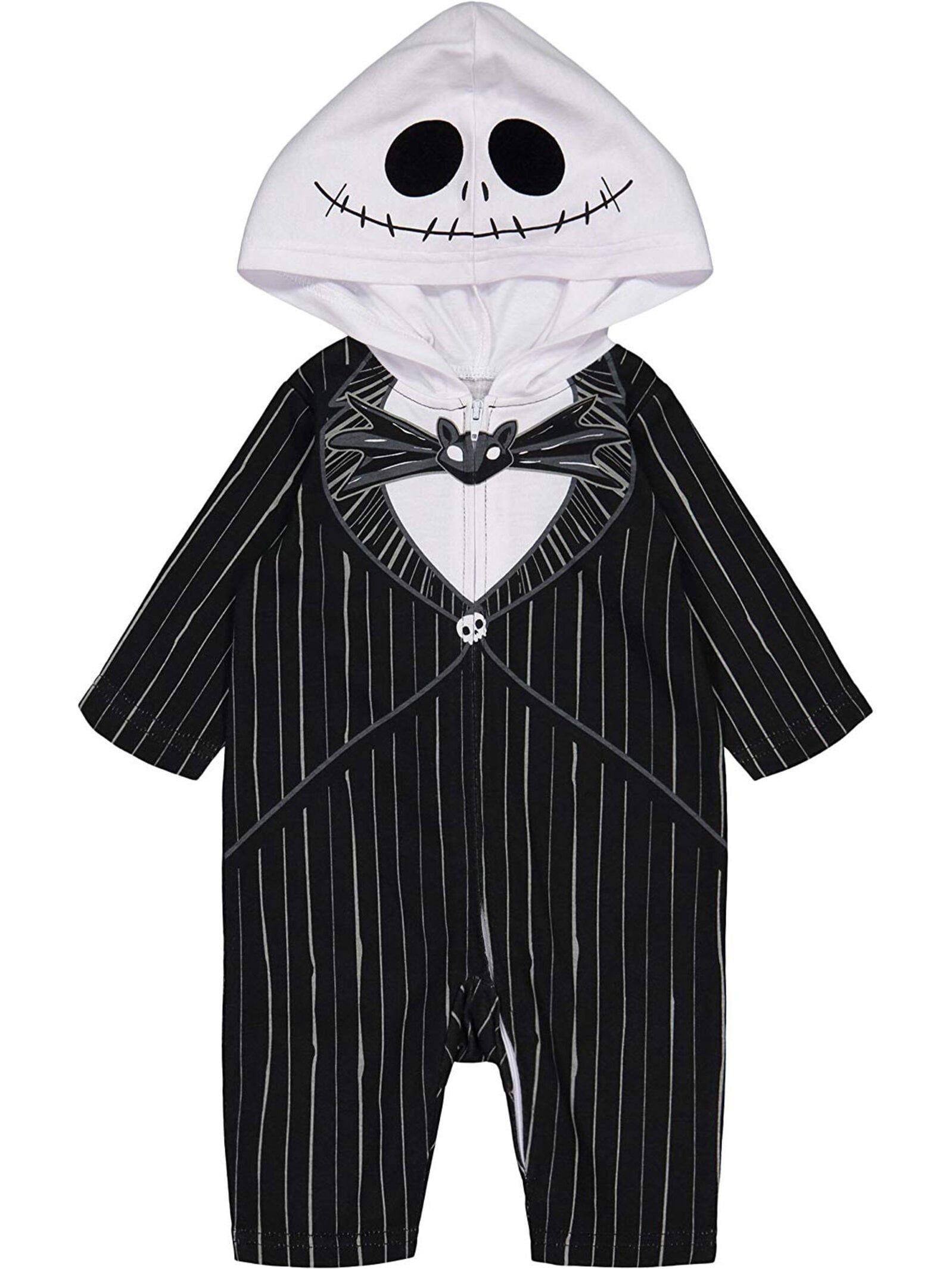 Disney Nightmare Before Christmas Jack Skellington Toddler Boys Zip Up Costume Coverall Newborn to Little Kid