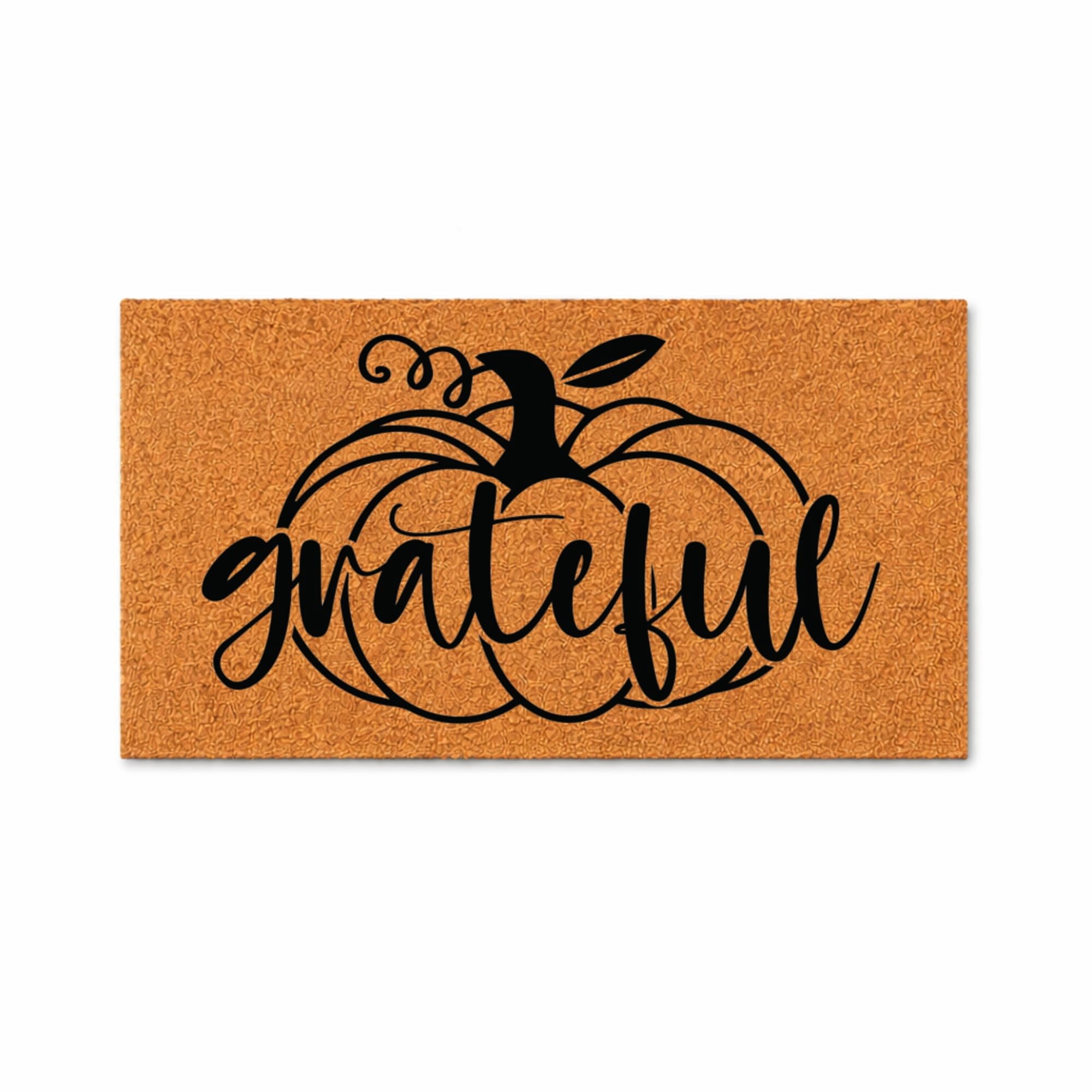 Doormat Grateful Pumpkin Halloween Doormat Welcome Mat Halloween Gift (18" x 30") #6037