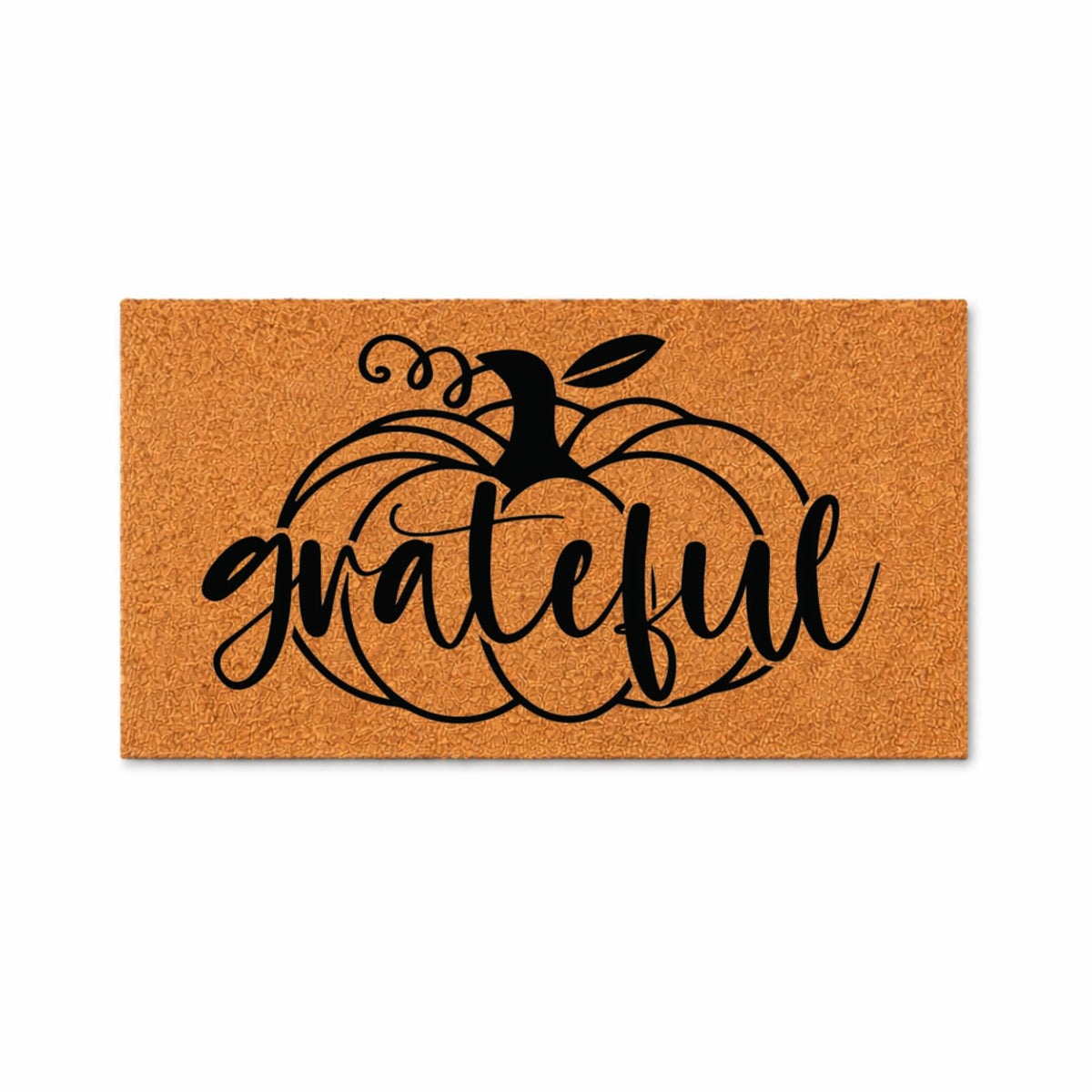 Doormat Grateful Pumpkin Halloween Doormat Welcome Mat Halloween Gift (18" x 30") #6037