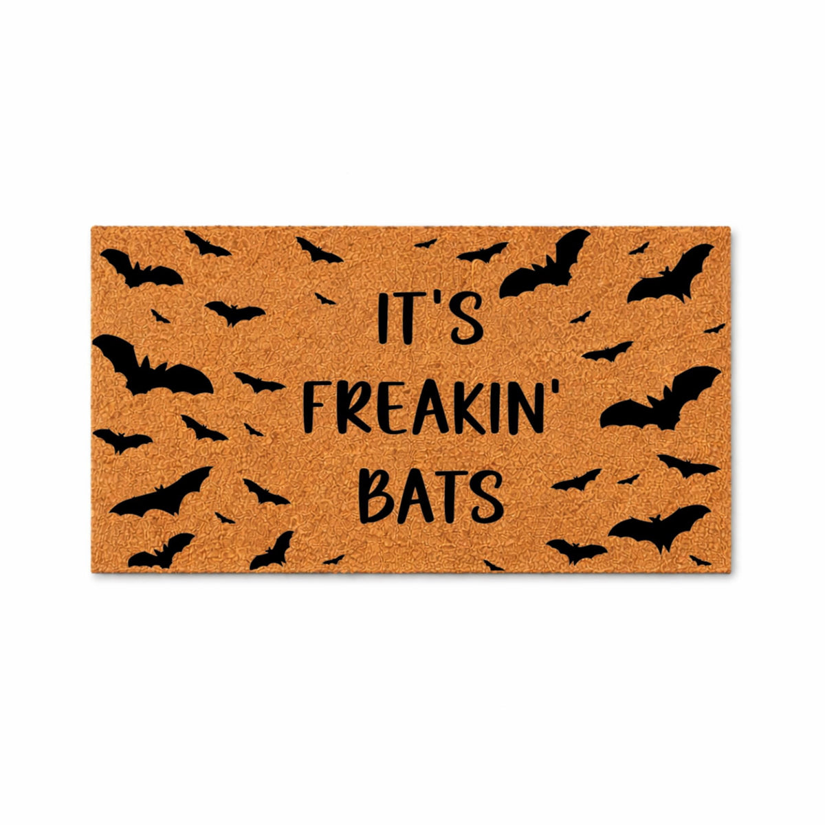 Funny Halloween Doormat - It's Freakin' Bats Welcome Door Mat (18" x 30")