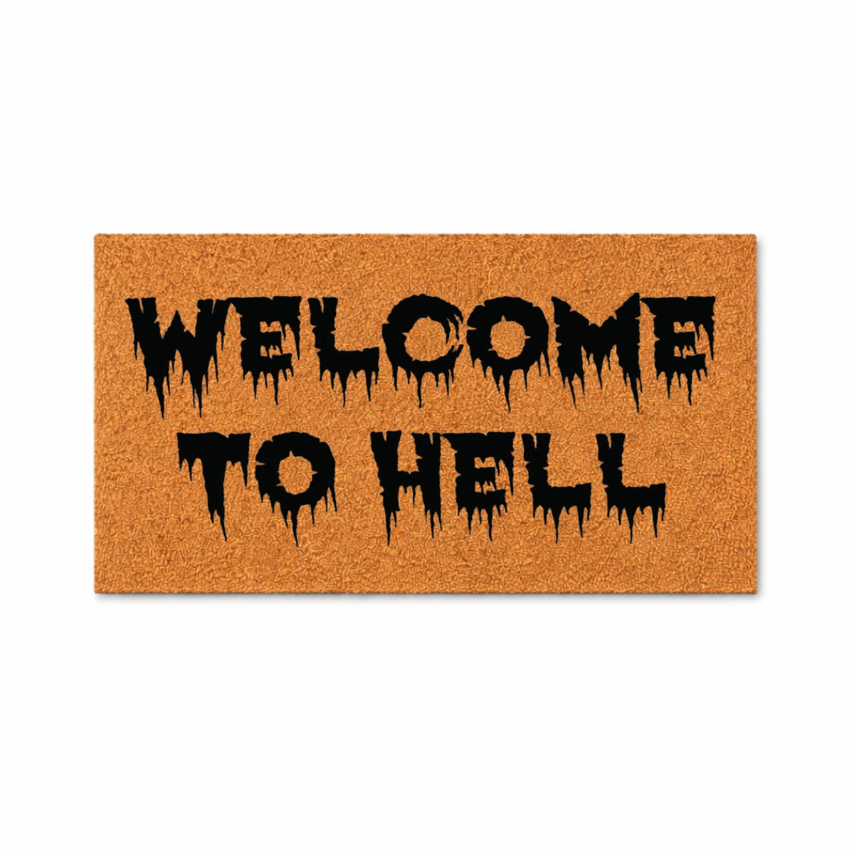 Doormat Welcome To Hell Welcome Mat Funny Doormat Funny Gift Halloween (18" x 30") #4431