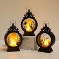 ESULOMP Uses Button Battery Halloween LED Night Light, Black (2 Piece)