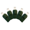 EZLS Warm White 5mm Wide Angle LED Christmas Light String, 50 Bulbs, 25 Ft Green Strand, Indoor/Outdoor Rated